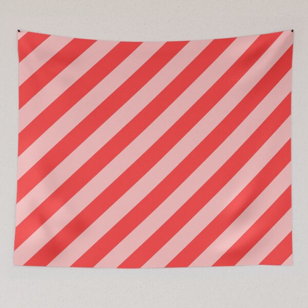 Item preview, LightPink Thick Tinted Diagonal Stripes designed and sold by ImageNugget.