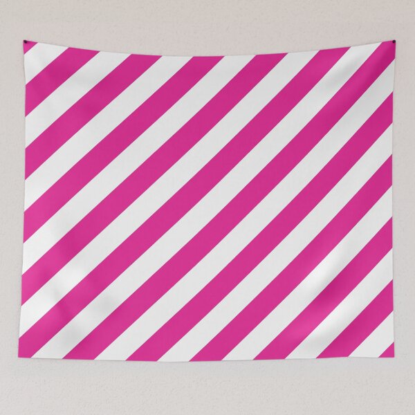 Item preview, Hot-Pink Thick Diagonal Stripes designed and sold by ImageNugget.