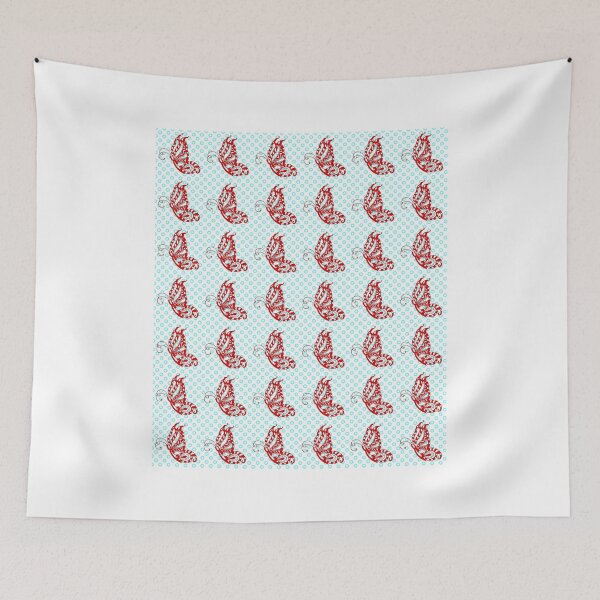 Item preview,  Fluttering Butterflies - Red And Turquoise designed and sold by dahlymama.