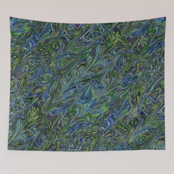 Item preview, Blue Green Marbling designed and sold by bloomingvine.