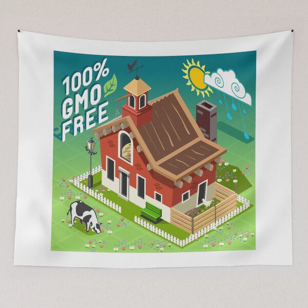 Item preview, Isometric GMO Free Farming designed and sold by aurielaki.