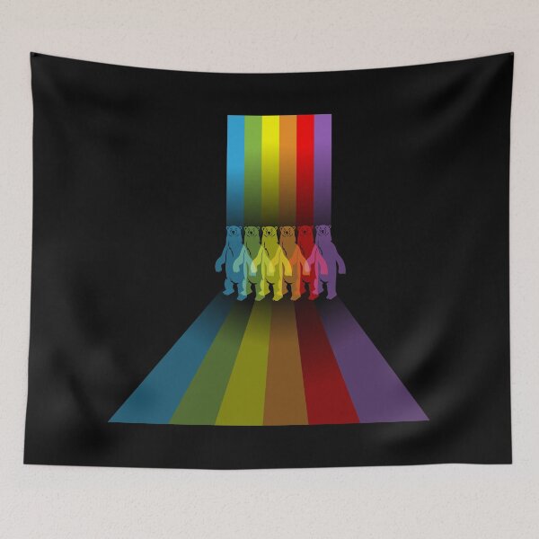 Artikelvorschau, Farbe: Rainbow Streets Eisbär entworfen und verkauft von Peppermint Narwhal.
