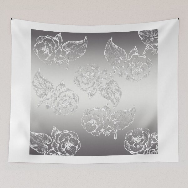 Item preview, Grey and White Floral Pattern designed and sold by Greenbaby.