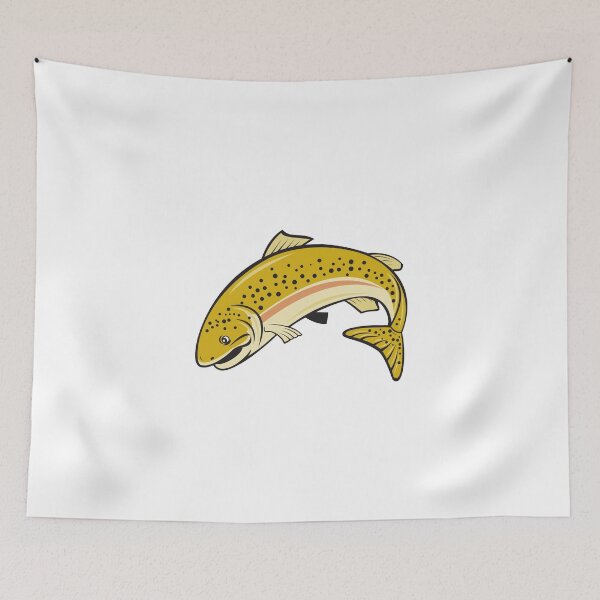 Item preview, Rainbow Trout Jumping Cartoon Isolated designed and sold by patrimonio.