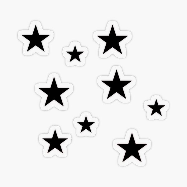 Black Star Sticker