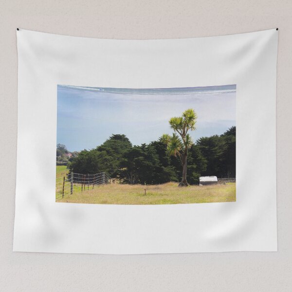 Item preview, New Zealand Landscape - Cabbage Tree overlooking the Dunedin Harbour on the raod to Larnach's Castle. designed and sold by mosgol.