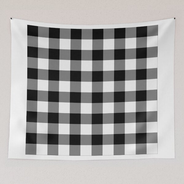Item preview, Black and White Gingham Checked Pattern designed and sold by Designedwithtlc.