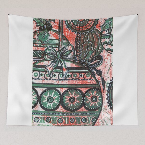 Item preview, Xmas Baubles 13 -  Gelli Plate Print and Ink designed and sold by Heatherian.