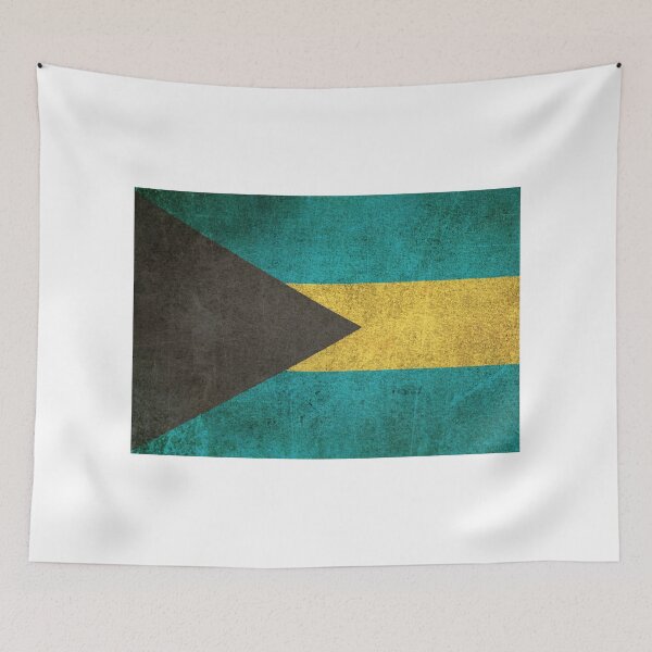 Item preview, Old and Worn Distressed Vintage Flag of Bahamas designed and sold by JeffBartels.