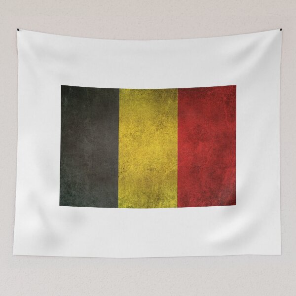 Item preview, Old and Worn Distressed Vintage Flag of Belgium designed and sold by JeffBartels.