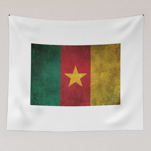 Item preview, Old and Worn Distressed Vintage Flag of Cameroon designed and sold by JeffBartels.
