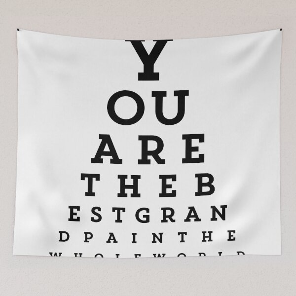 Item preview, You Are the Best Grandpa Snellen Chart designed and sold by KeikoPrints.