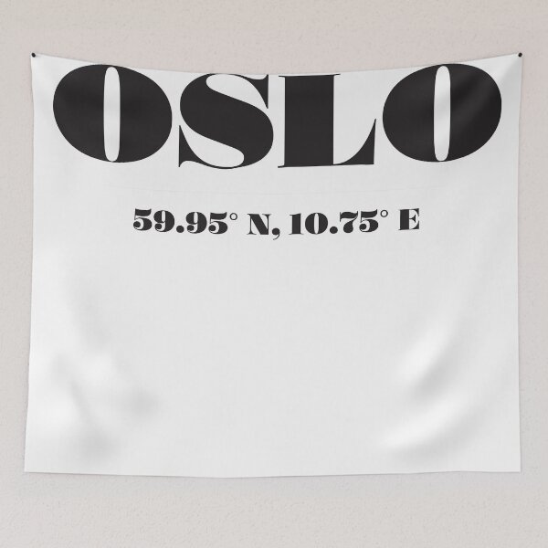 Item preview, OSLO Norway Typography designed and sold by NordicStudio.