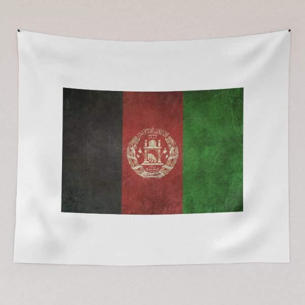 Item preview, Old and Worn Distressed Vintage Flag of Afghanistan designed and sold by JeffBartels.