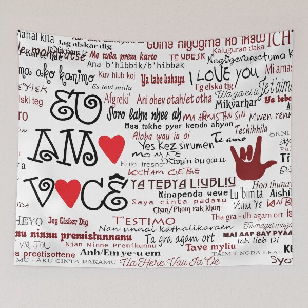 Item preview, I love you in over 100 different languages! designed and sold by OGatoGordo.