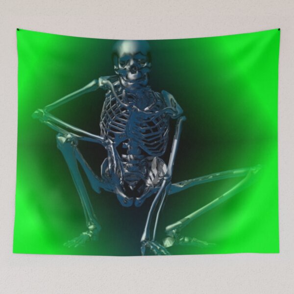 Item preview, green skeleton designed and sold by autrouvetout.