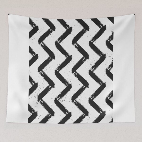 Aperçu de l'œuvre Black & White Chevron créée et vendue par IVETA ANGELOVA.
