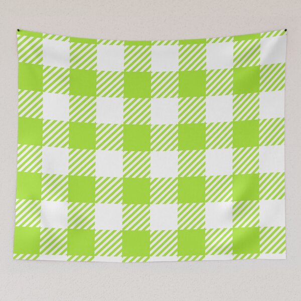 Item preview, LimeGreen Gingham designed and sold by ImageNugget.