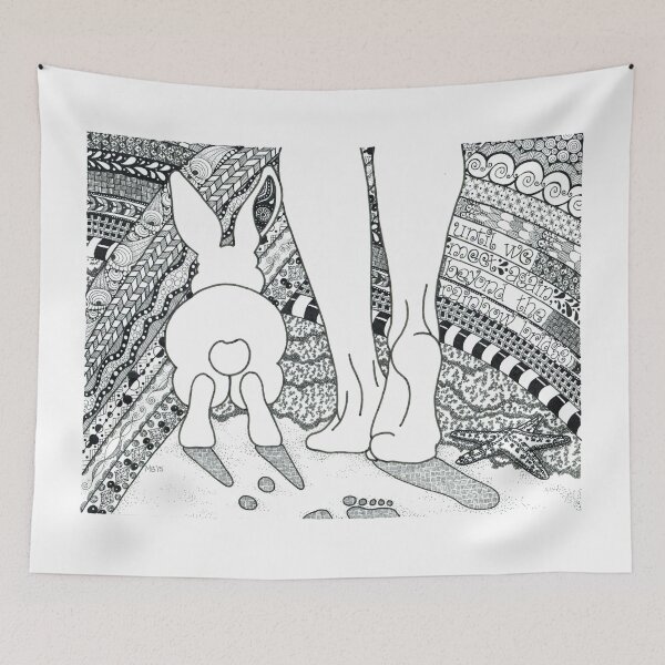 Item preview, Rabbit Beyond the Rainbow Bridge designed and sold by ArtbyMinda.