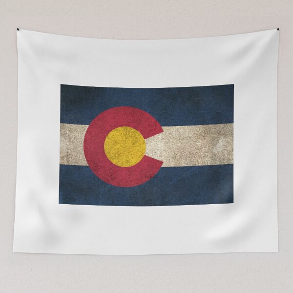 Item preview, Old and Worn Distressed Vintage Flag of Colorado designed and sold by JeffBartels.