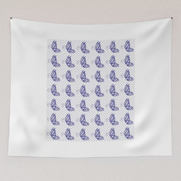 Item preview, Fluttering Butterflies - Purple And White 2 designed and sold by dahlymama.