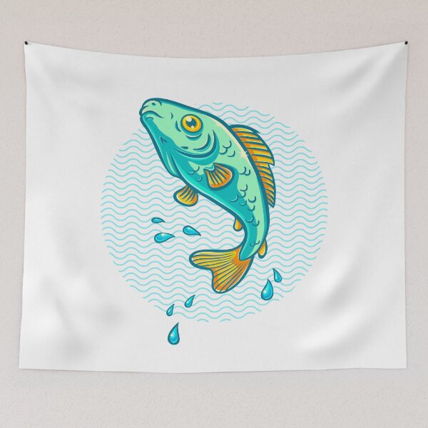 Item preview, fish jumping out of water designed and sold by SIR13.