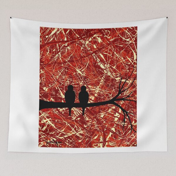 Item preview, LOVEBIRDS: THE REMAINS OF THE DAY (abstract art) ~ designed and sold by ARTMATRIX.