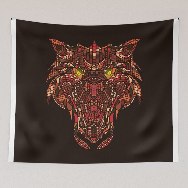 Item preview, Wolf Mosaic designed and sold by GODZILLARGE.