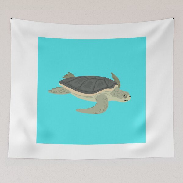 Item preview, Happy Flatback Sea Turtle designed and sold by Peppermint Narwhal.