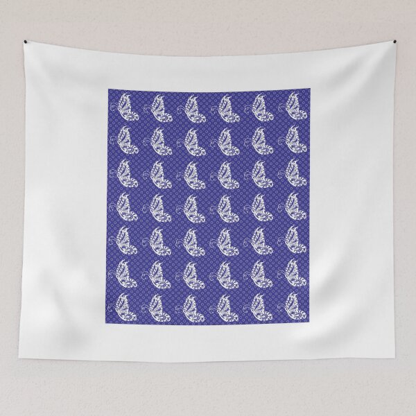 Item preview, Fluttering Butterflies - Purple And White designed and sold by dahlymama.