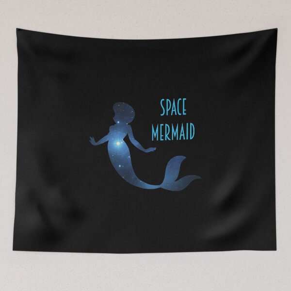 Item preview, The Little Space Mermaid (Galaxy w/o Hemet) designed and sold by Katie Kuhlmann.