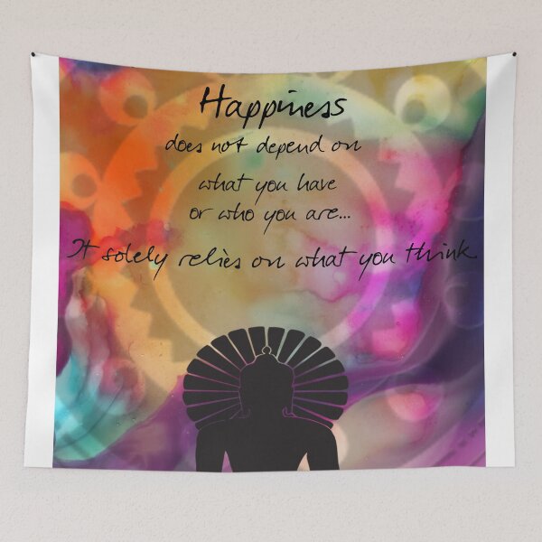 Item preview, Zen Art Inspirational Buddha Quotes Happiness designed and sold by JBJart.