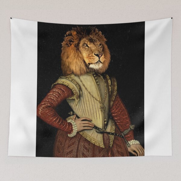 Item preview, The Fancy Lion - A fun image of a Lion in Noble Attire designed and sold by doughballdesign.