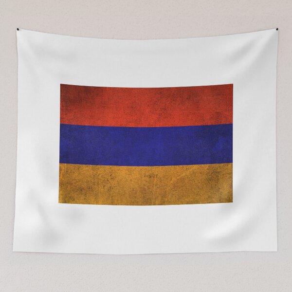 Item preview, Old and Worn Distressed Vintage Flag of Armenia designed and sold by JeffBartels.