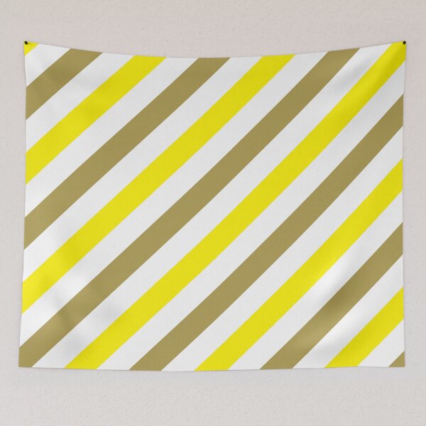 Item preview, Yellow-Diagonal-Tinted-White Two-Tone Diagonal Stripes designed and sold by ImageNugget.