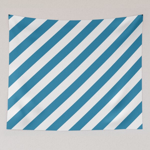 Item preview, Blue Thick Diagonal Stripes designed and sold by ImageNugget.
