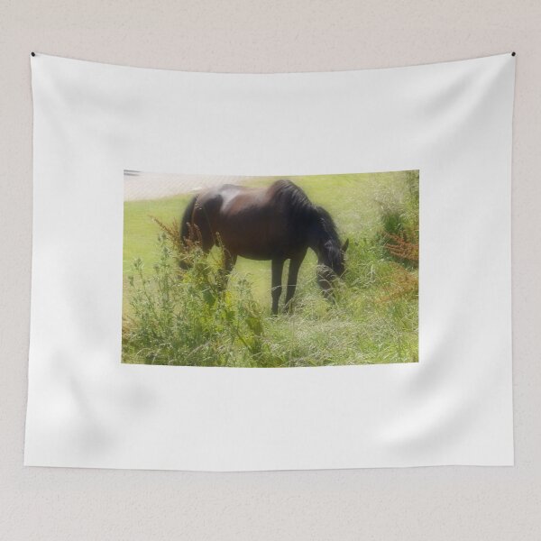 Item preview, Horse grazing in the sunshine designed and sold by lynn carter.