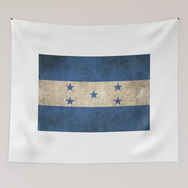 Item preview, Old and Worn Distressed Vintage Flag of Honduras designed and sold by JeffBartels.