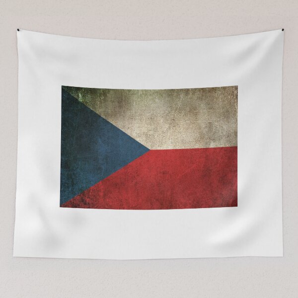 Item preview, Old and Worn Distressed Vintage Flag of Czech Republic designed and sold by JeffBartels.