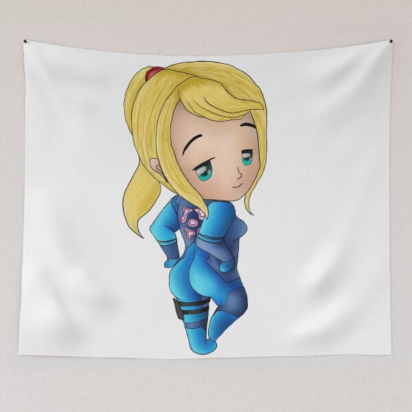 Item preview, Samus Chibi (Metroid) designed and sold by cavycakeprints.