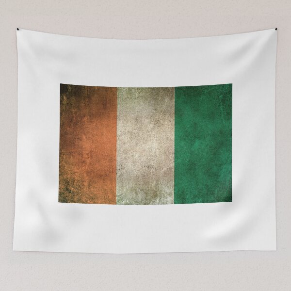 Item preview, Old and Worn Distressed Vintage Flag of Ivory Coast designed and sold by JeffBartels.