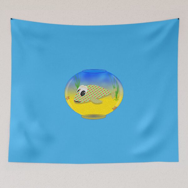 Item preview, Cute Cartoon Fish In Tank designed and sold by Almdrs.