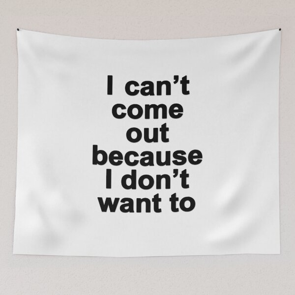 Item preview, I can't come out because I don't want to  designed and sold by masonsummer.