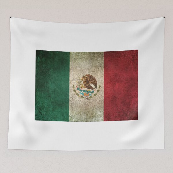 Item preview, Old and Worn Distressed Vintage Flag of Mexico designed and sold by JeffBartels.