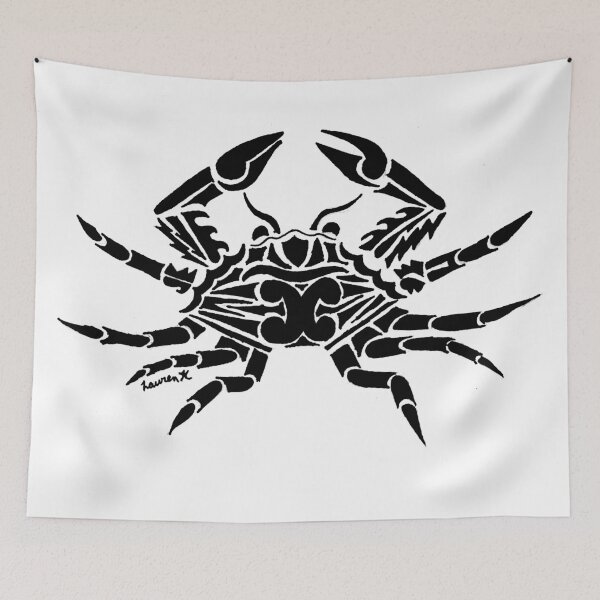 Aperçu de l'œuvre Conception tribale de crabe créée et vendue par KitayamaDesigns.