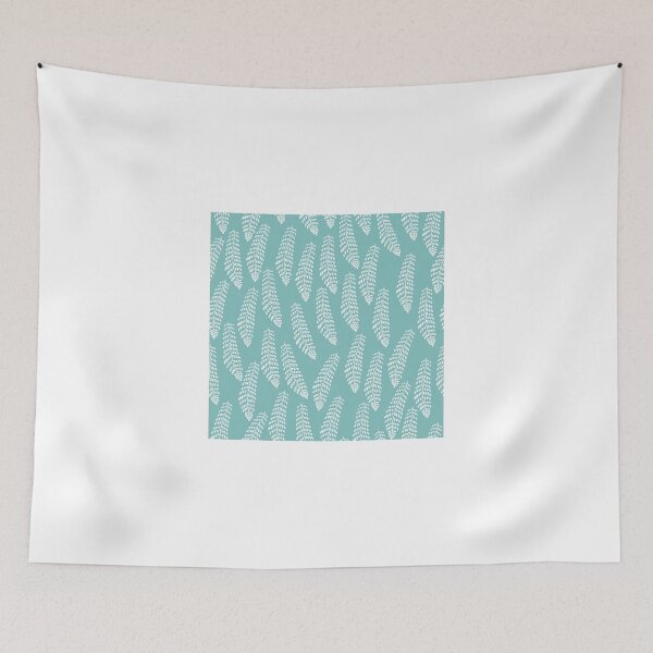 Item preview, Fern on Eucalyptus Blue designed and sold by ThistleandFox.
