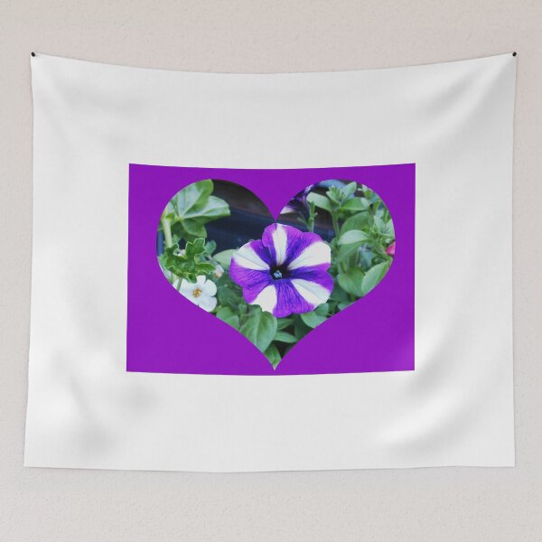 Item preview, Purple Petunia Heart designed and sold by Kathryn Jones.