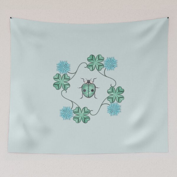 Item preview, LadyBug Clovers - Emeraude designed and sold by Sunflow.