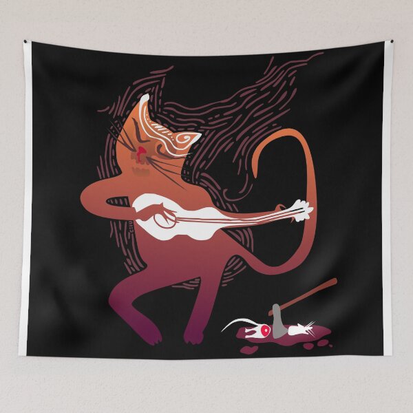 Item preview, cute singing cat with a guitar after hunting designed and sold by nuanz.