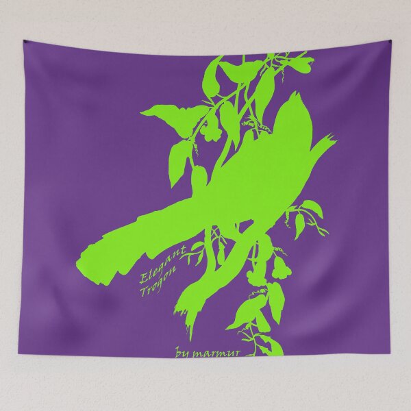 Item preview, Green Elegant Trogon silhouette designed and sold by marmur.